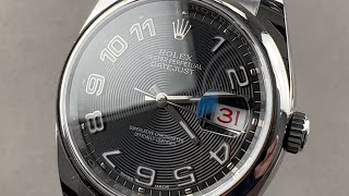 Rolex Datejust 116200 36mm Roulette Date, Concentric Dial Rolex Watch Review