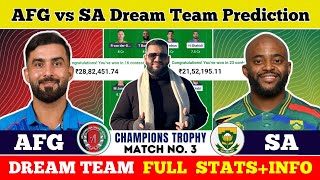 AFG vs SA Dream11 Prediction|SA vs AFG Dream11 Prediction|AFG vs SA Dream11 Team|