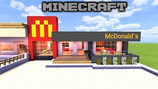 🔨MINECRAFT:TUTORIAL CARA MEMBUAT McDonald's
