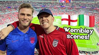 Incredible Scenes! 🏴󠁧󠁢󠁥󠁮󠁧󠁿🇮🇹 England beat Italy 3-1 at Wembley Stadium - Ollyhud Matchday vlog