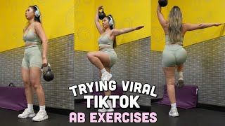 TRYING OUT VIRAL TIKTOK AB EXERCISES AT PLANET FITNESS