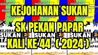 Kejohanan Sukan Tahunan Olahraga, Balapan Dan Padang SK Pekan Papar Kali Ke 44 Pada 7/8/9 Nov 2024