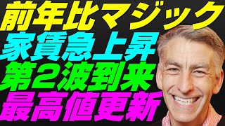 【米国株】家賃インフレ第2波到来！CPI40%シェルター史上最高値更新間近『前年比マジック』景気後退リセッション暴落FRB金融政策【NASDAQ100レバナスS\u0026P500投資ナスダック経済ニュース】