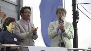 【東京都知事選2016】池袋街頭演説会（鳥越俊太郎候補・杉尾秀哉参院議員）2016年7月23日