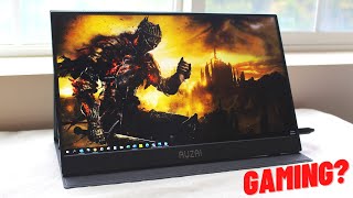 New Upgraded 15.6" AUZAI Portable Monitor Review! (With Freesync)