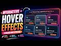 CSS Hover Effects Tutorial | HTML CSS Hover Animation 🔥