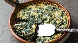 Spinach, Ricotta & Feta Soufflé | SAM THE COOKING GUY