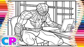 Spiderman Works on his Laptop Coloring Pages/Coloring of Spiderman/Syn Cole - Gizmo [NCS Release]