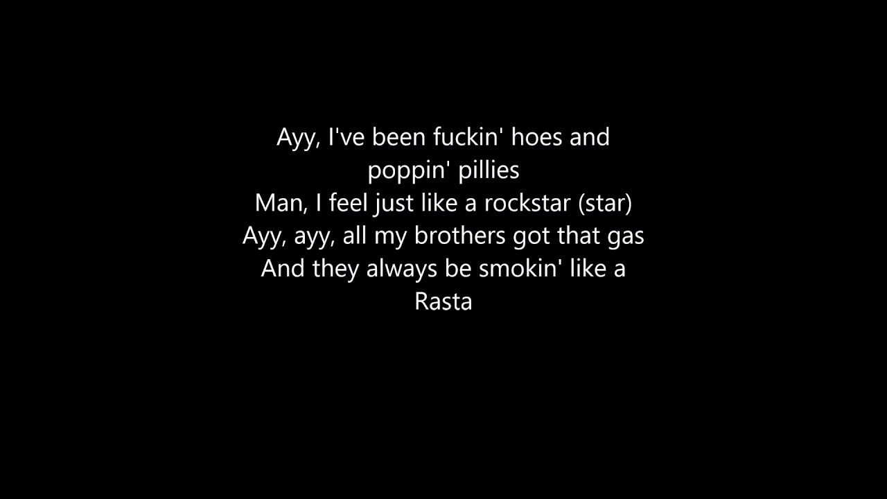 Rockstar- Post Malone Feat. 21 Savage / Lyrics Version - YouTube