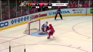 Darren Helm, Patrick Eaves and Todd Bertuzzi - Shootout Goals vs Chicago