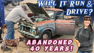 Will it Run and Drive? Abandoned 1965 Datsun 320 parked for 40 years!