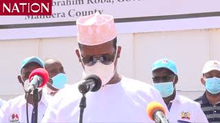 County government of Mandera starts relief food distribution to families hard hit with drought