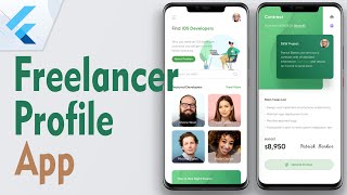 Flutter UI - Freelancer Profile Application from Scratch | Speed Code