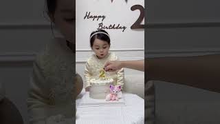 “🎂两周岁快乐 我的小公主🎂” 亲爱的宝贝  又陪你度过了一个365天我永远无条件的爱你 你可以反复向我确认健康长大 你只管开心就好 懶又是被女儿治愈的一天 生日快乐 宝宝生日 两岁生日