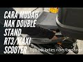 Cara mudah nak double stand RT3 wmoto/maxi scooter-ladies rider dan beginner