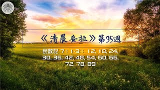 《清晨妥拉》第35週 (七) | 民數記 7：1-3； 12, 18, 24, 30, 36, 42, 48, 54, 60, 66, 72, 78, 89 | 國度禾場事工