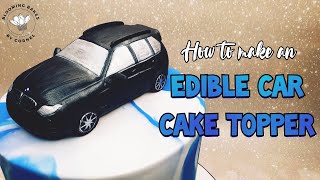 How to make an edible car cake topper