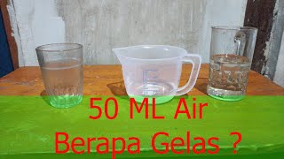 50 ML Air Berapa Gelas ? Takaran 50 Mili Liter Air dalam Gelas Belimbing