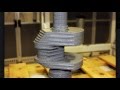 APEX 5-Axis CNC Saw Profiling a Stone Crankshaft