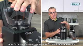 How To Use The Gevi Coffee Grinder GECGI406B-U To Choose Time