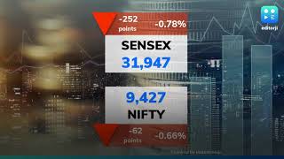 Markets open lower; Sensex drops 250 points