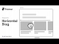 Horizontal Drag Effect in Framer II Applicable for all devices
