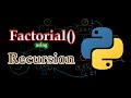 How to find the factorial-! of a number using Recursion in python | What is recursion | All concepts
