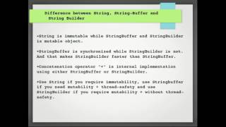 Java Interview Question #4: What is difference between String, StringBuffer and StringBuilder ?