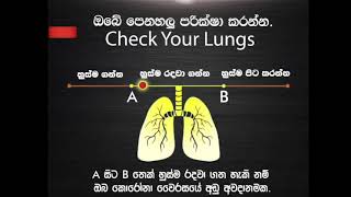 ඔබේ පෙනහලු පරීක්ෂාව    Check your lungs