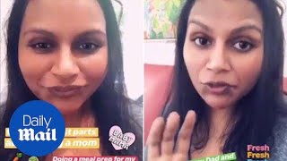 Actress Mindy Kaling makes fresh baby food for her daughter