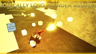 COMICALLY LONG THUNDER ASSAULT | Deepwoken