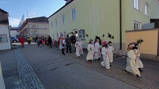 Einzug am Palmsonntag in Katsdorf