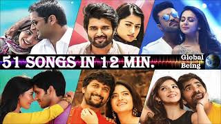 Telugu Mashup 1 - RAPID 51 Songs in 12 Minutes (Top Hits of 2010s for 2022 New Year Party Songs)