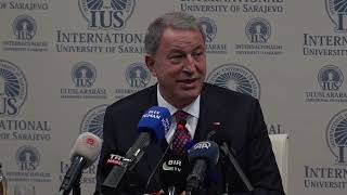 Minister of National Defense of Republic of Turkey Mr. Hulusi Akar Gives a Talk to IUS Students
