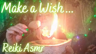 Reiki for wish fulfilment. ASMR bay leaf \u0026 moss agate crystal healing