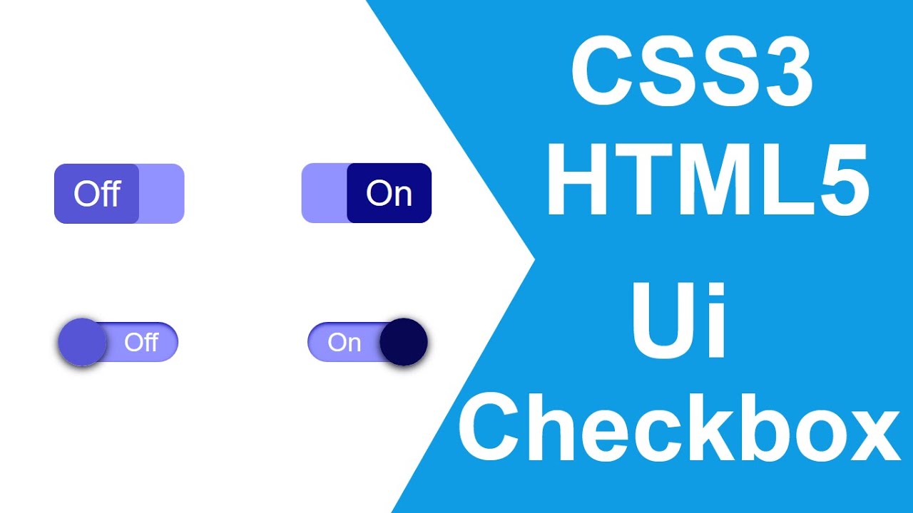 How To Create Animated Checkbox Using CSS | Custom Checkbox Css On Off ...