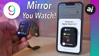 How to Mirror & Screen Record Your Apple Watch in watchOS 9 & iOS 16!