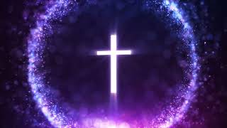 Majestic and Sacred Purple Cross - Beautiful 4K Looping Video