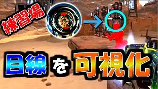 【PS4版 ApexLegends】目線の動きを可視化してみました!! 練習場編【Alpha】