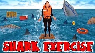 Shark Exercise for Kids | The Floor is Lava Game | Indoor Workout for Children