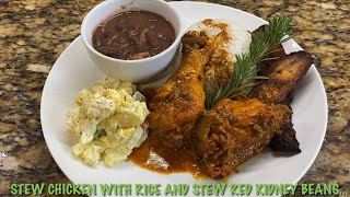 Belizean Stew Chicken Dinner