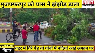 Cyclone Yaas का Bihar के Muzaffarpur में कहर, Town में Tree धराशायी तो गांव में Rivers में ऊफान