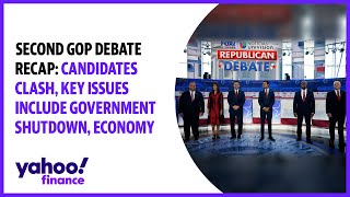 Second GOP debate recap: Candidates clash, key issues include government shutdown, Biden economy