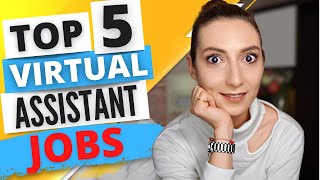 Top 5 Virtual Assistant Jobs FROM HOME for beginners with NO EXPERIENCE - Remote online jobs