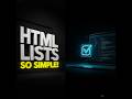 How To Create Lists In HTML (Super Simple Notepad Tutorial)