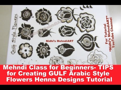 Mehndi Class For Beginners Tips For Creating Gulf Arabic Style Flowers