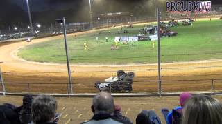 Western Springs Speedway Crashes etc 6.12.14