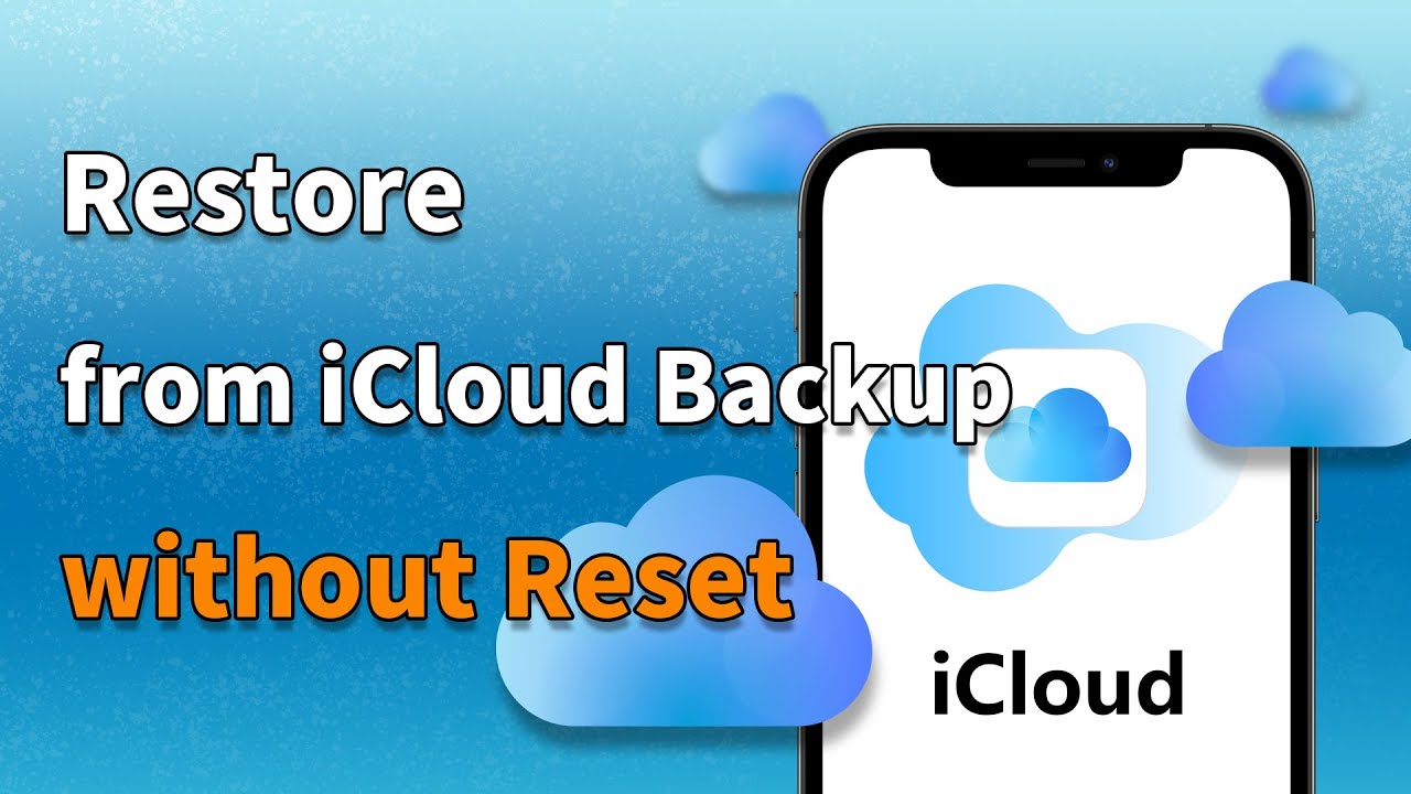 How To Restore From ICloud Backup Without Reset - YouTube