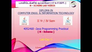 Java Lab Ex-1