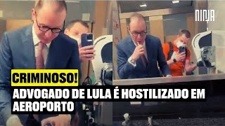 Advogado de Lula, Cristiano Zanin é hostilizado em aeroporto